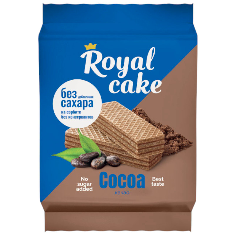 Изображение товара Вафли Royal Cake  на сорбите с какао, 120г