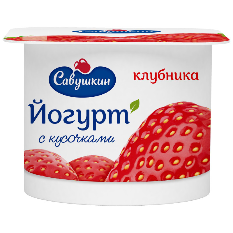 Изображение товара Йогурт Савушкин клубника 2%, 120г