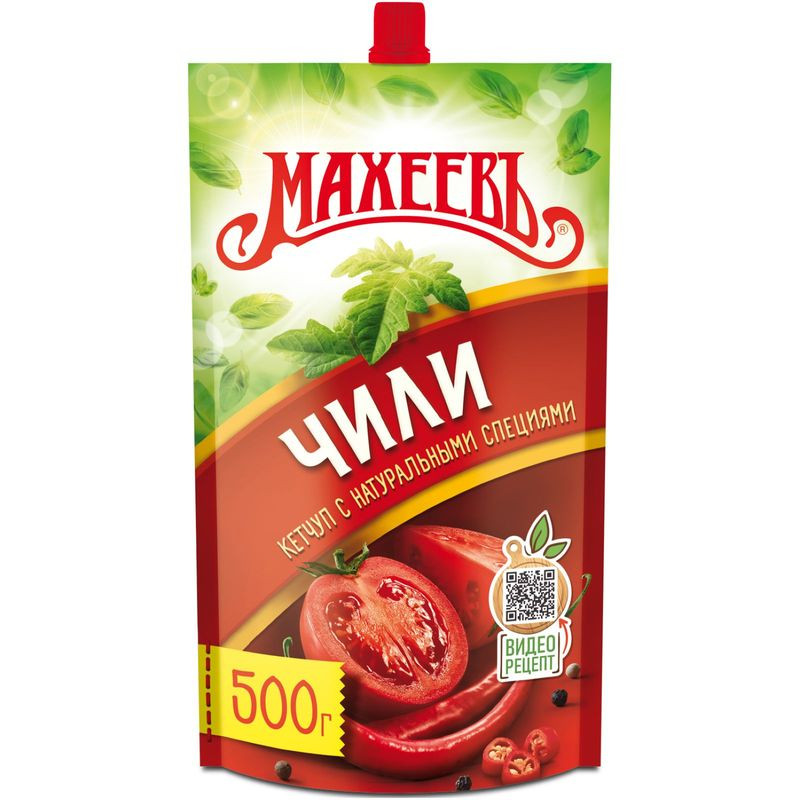 Изображение товара Кетчуп Махеевъ Чили острый 500 г натуральный соус для блюд