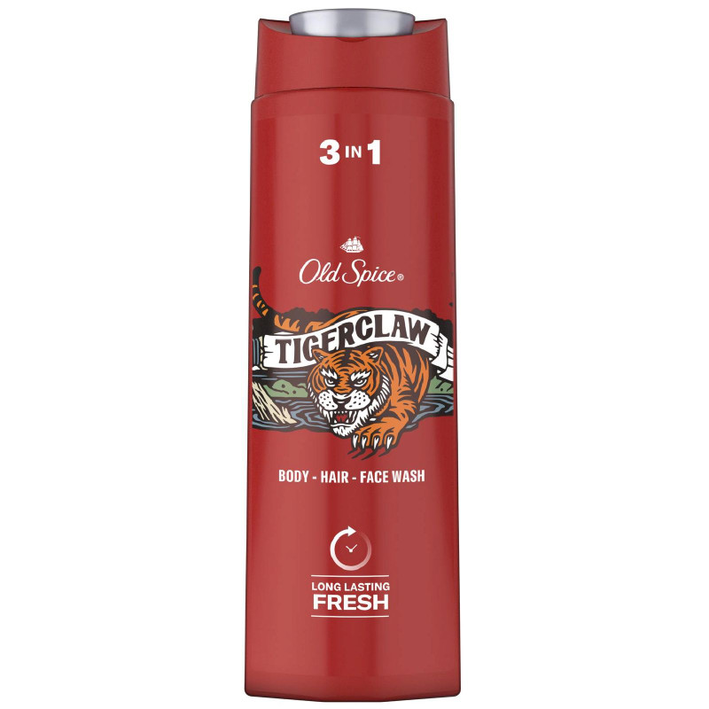 Изображение товара Шампунь Old Spice Tiger Claw 2в1 с гелем для душа, 400мл