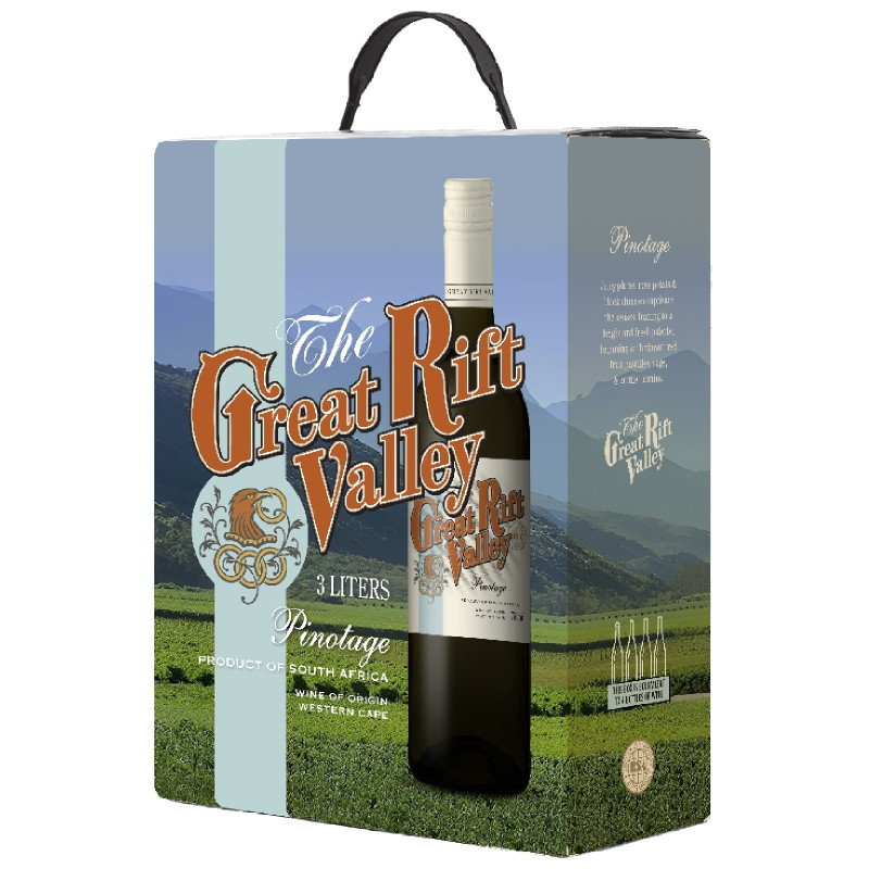 Изображение товара Вино Great Rift Valley Pinotage красное сухое 13% 3000мл