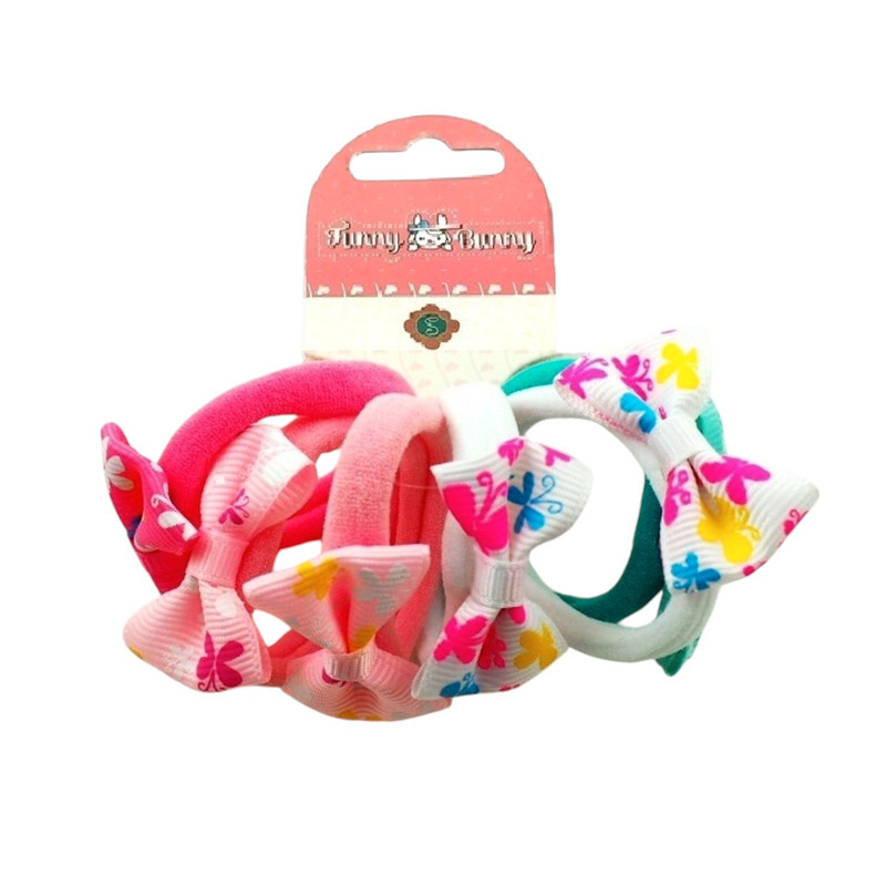 Изображение товара Набор резинок Funny Bunny Print mix для волос XFB1-10, 6шт