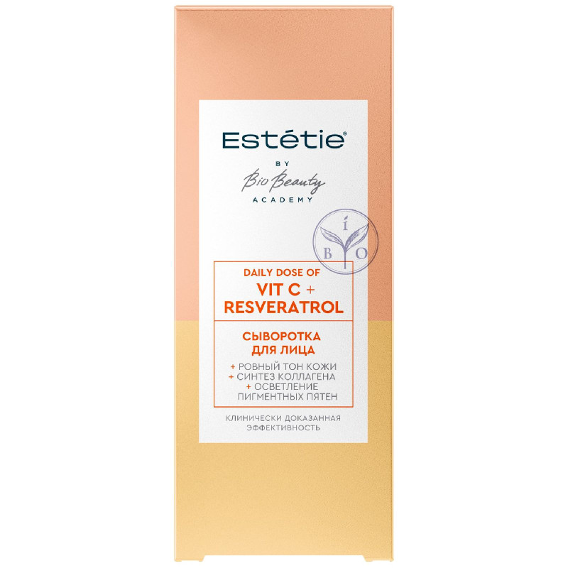 Изображение товара Сыворотка для лица Estetie Vit C + Resveratrol 30 мл увлажнение и питание