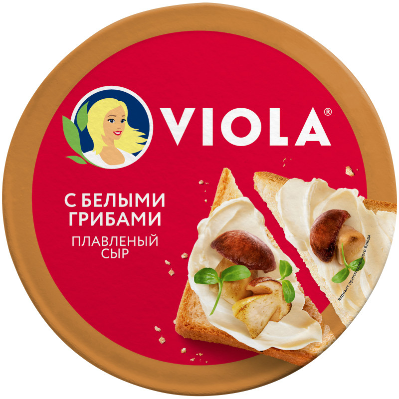 Изображение товара Сыр плавленый Viola с белыми грибами 45%, 130г