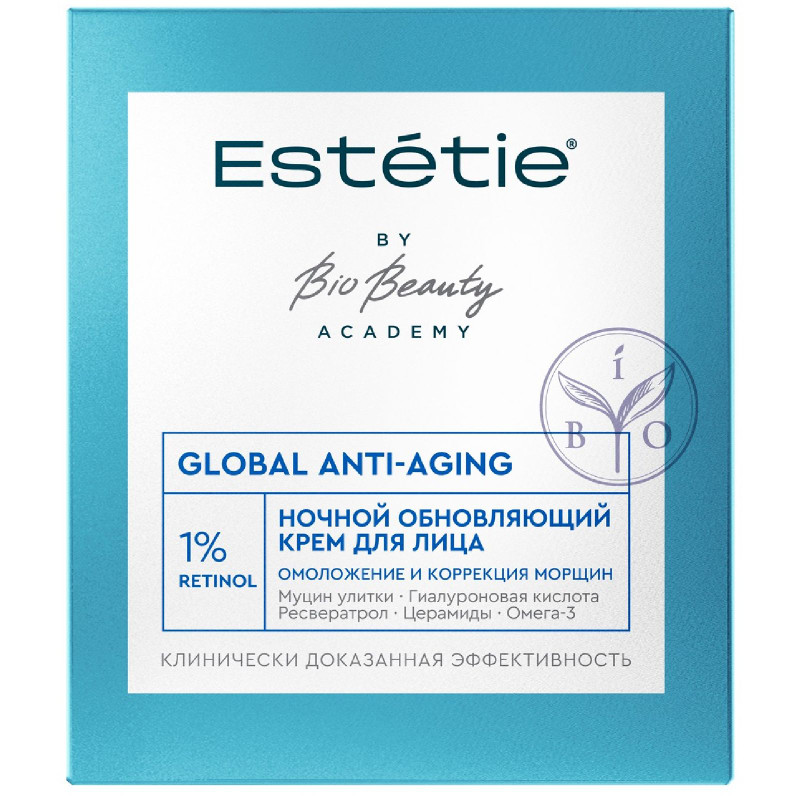 Изображение товара Крем для лица Estetie Global Anti-aging ночной обновляющий, 45мл