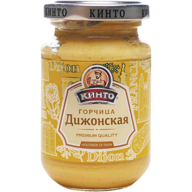 Изображение товара Горчица Кинто Дижонская 170г натуральный острый соус для блюд