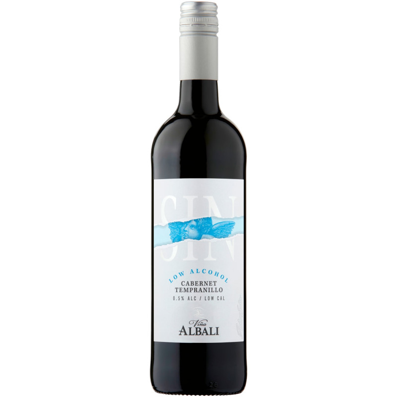 Изображение товара Безалкогольное красное вино Sin Albali Cabernet Tempranillo 750мл Испания