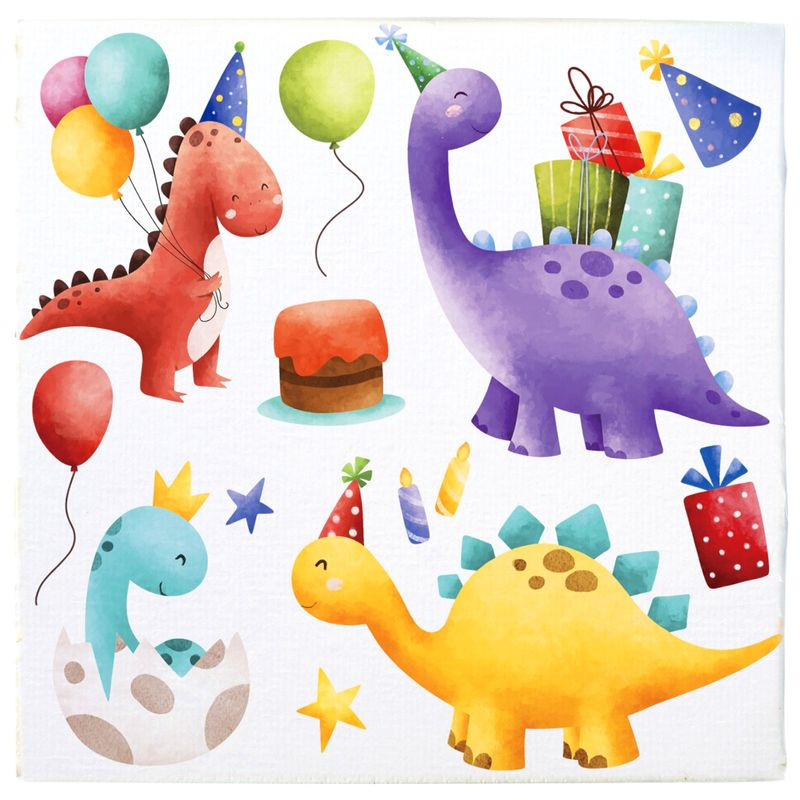 Изображение товара Салфетки бумажные с рисунком 33х33см Маркет, 20 штук