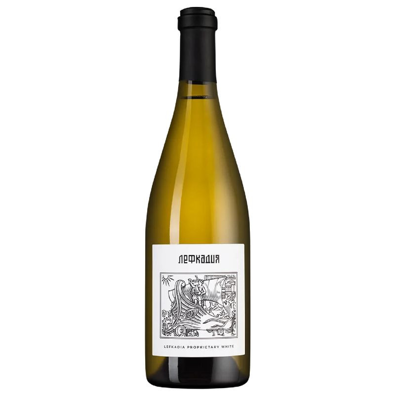 Изображение товара Вино Лефкадия Кубань Крымск выдержанное белое сухое 13.5% 750мл Россия