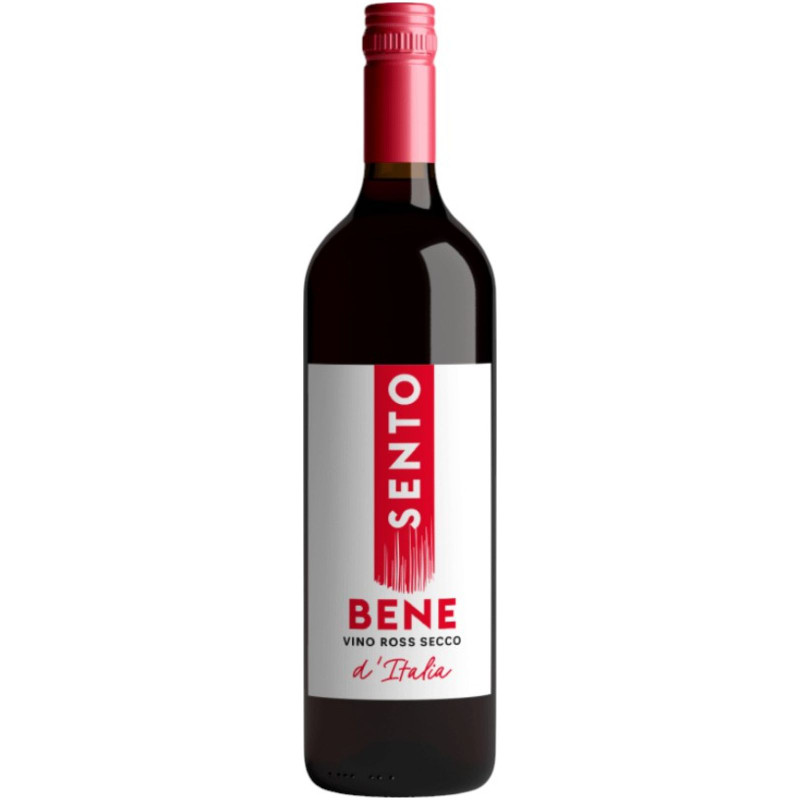 Изображение товара Вино Sento Bene Rosso красное полусухое 750 мл Италия