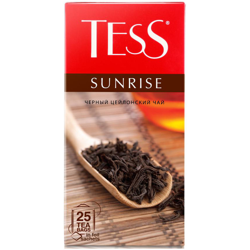 Изображение товара Чай Tess Санрайз чёрный в пакетиках, 25х1.8г