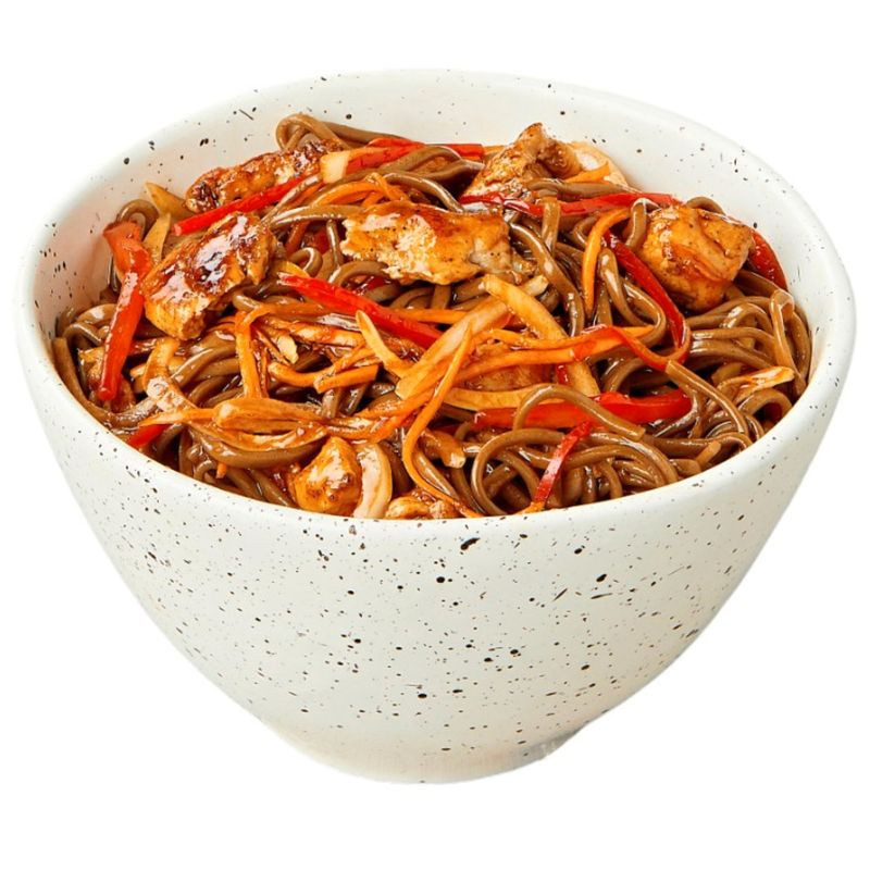 Изображение товара Достаевский вок курица терияки с гречневой лапшой 320г замороженное блюдо