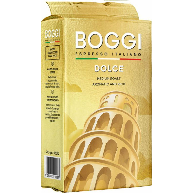 Изображение товара Кофе Boggi Дольче молотый среднеобжаренный 250г Италия