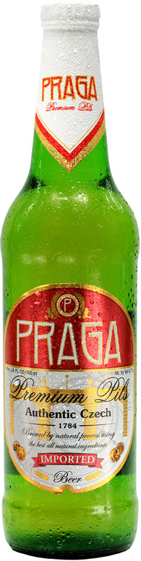 Изображение товара Пиво Praga Premium Pils светлое фильтрованное 4.7%, 500мл