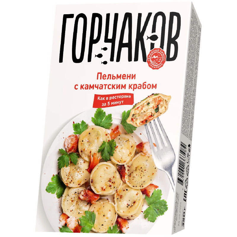 Изображение товара Пельмени Gorchakov Group с камчатским крабом, 350г