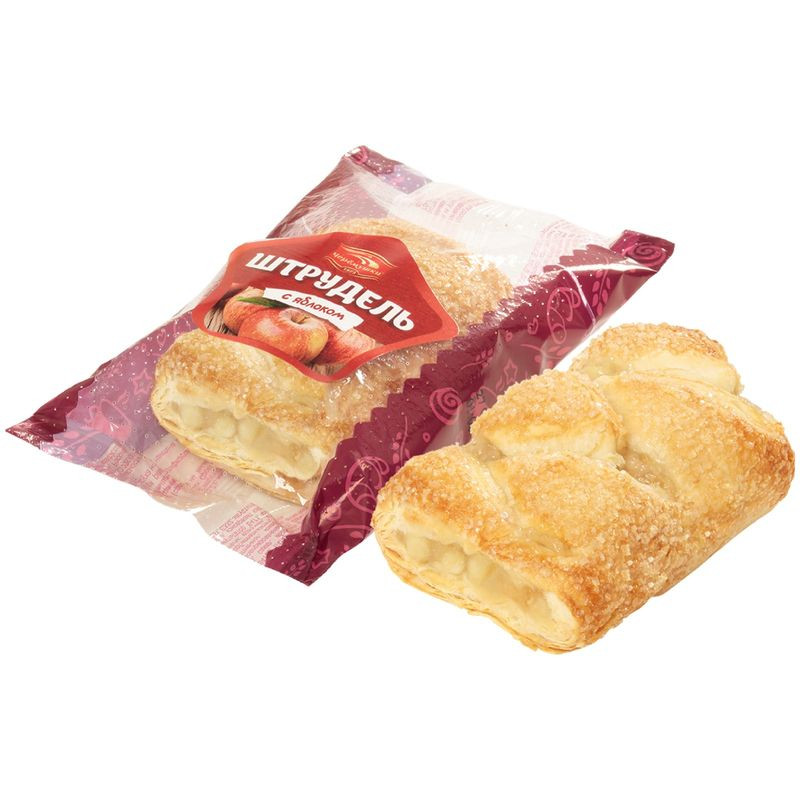 Изображение товара Штрудель Черемушки с яблоком 70 г свежая выпечка десерт