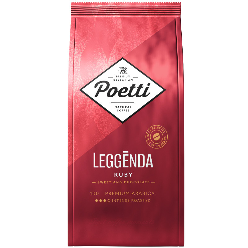 Изображение товара Кофе Poetti Leggenda Ruby натуральный жареный в зёрнах, 1кг