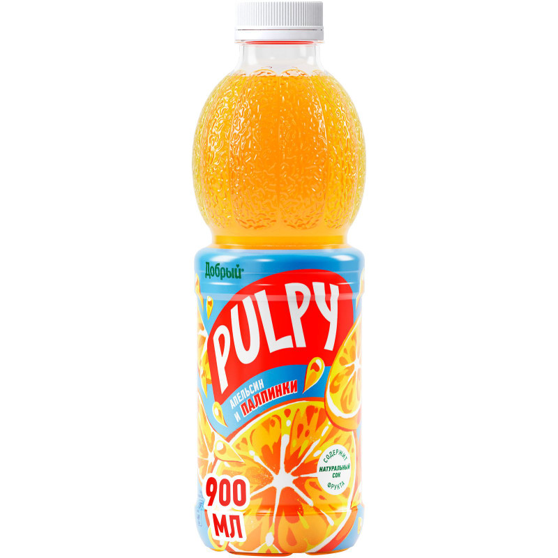 Изображение товара Напиток сокосодержащий Pulpy Апельсин, 900мл