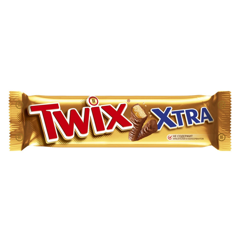 Изображение товара Батончик Twix Xtra шоколадный с карамелью, 82г