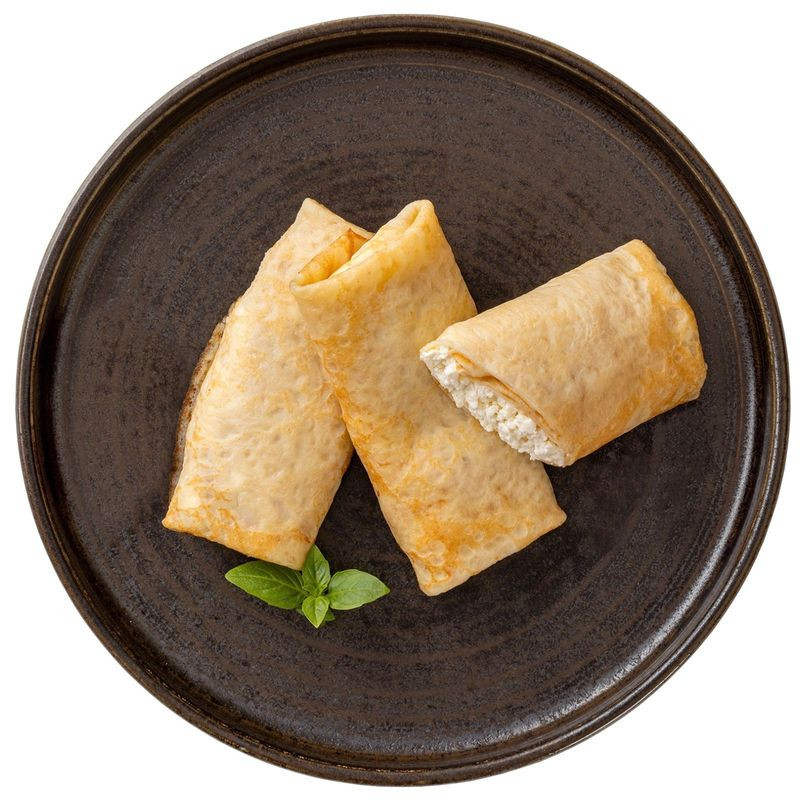 Изображение товара Блинчики с творогом Перекрёсток Select 160г вкусный и натуральный продукт