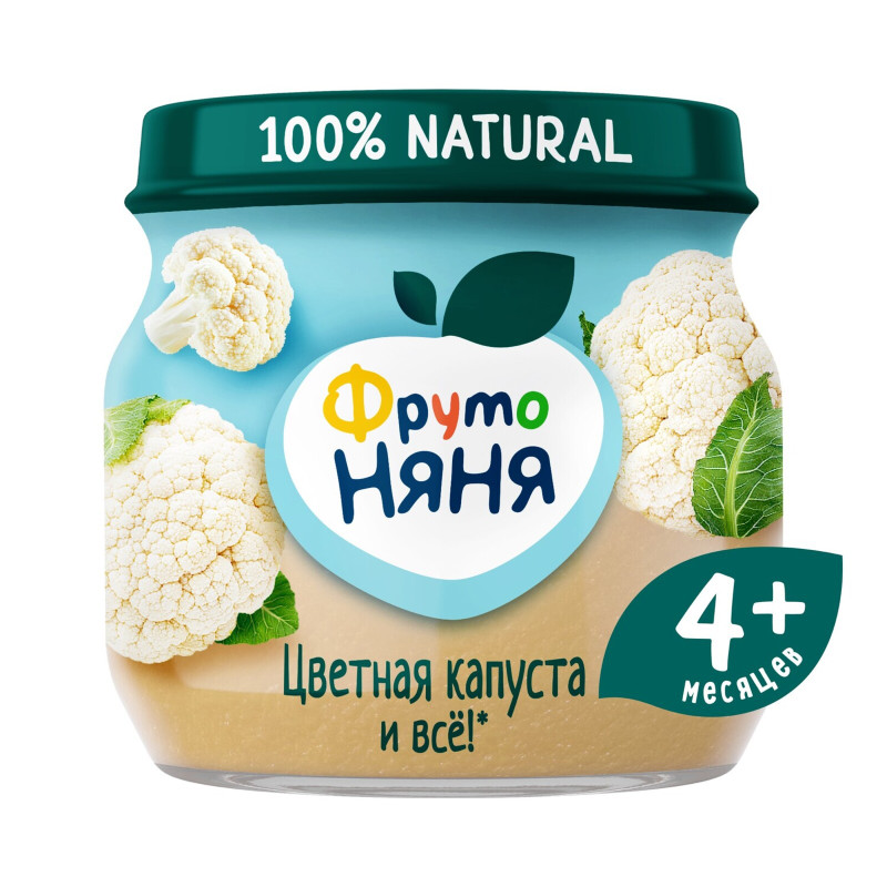 Изображение товара Пюре ФрутоНяня из цветной капусты с 4 месяцев, 80г