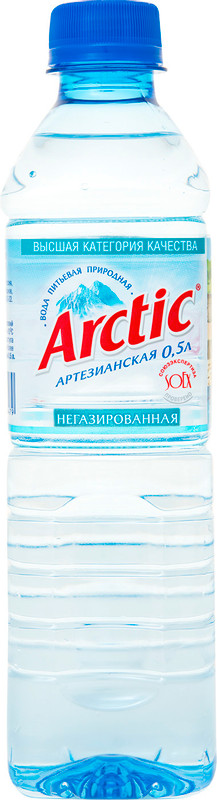 Изображение товара Вода Arctic артезианская питьевая высшей категории негазированная, 500мл