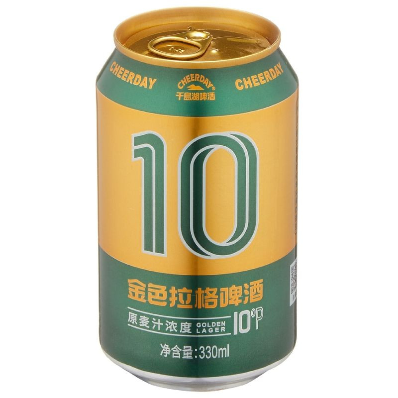 Изображение товара Пиво Cheerday Green светлое солодовое 4% 330мл