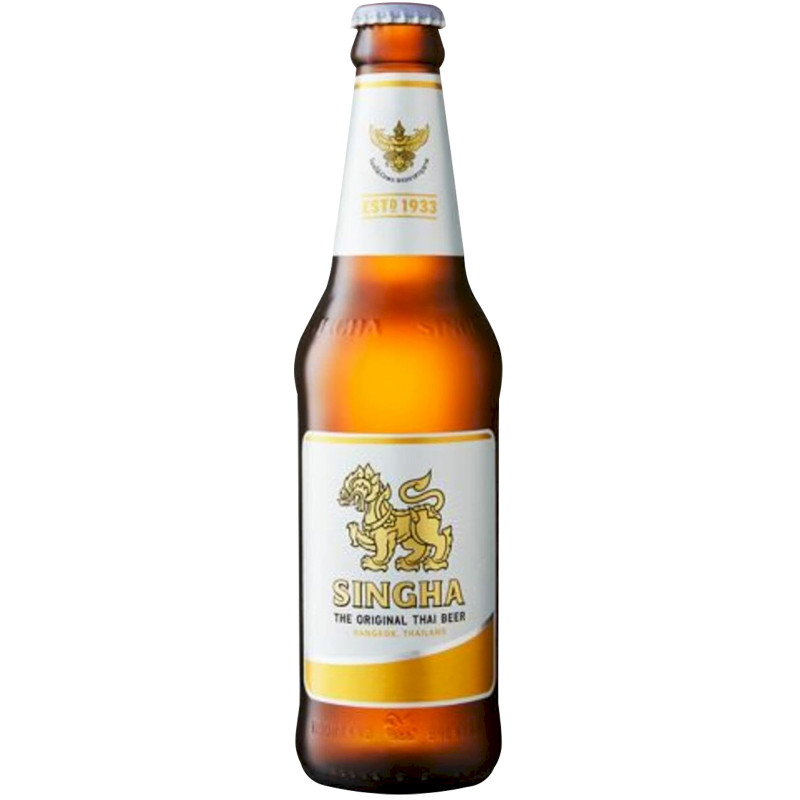 Изображение товара Пиво Singha светлое фильтрованное пастеризованное 5%, 330мл