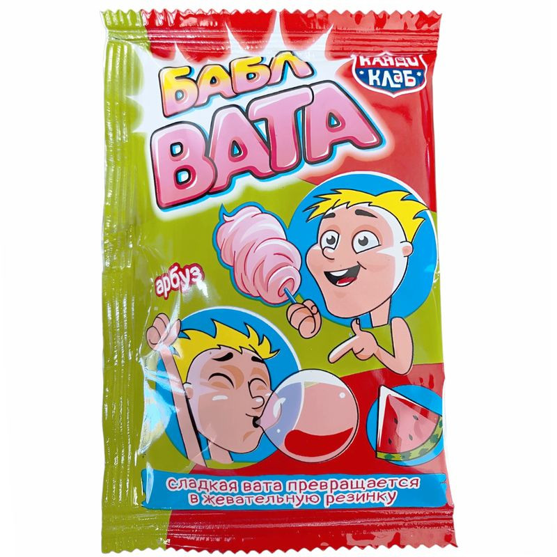 Изображение товара Жевательная резинка Канди Клаб Бабл Вата ассорти сладкая, 5г