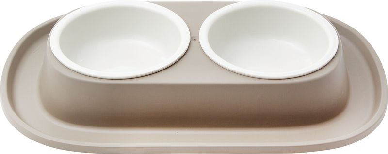 Изображение товара Двойная пластиковая миска Lilli Pet на подставке для кошек и собак