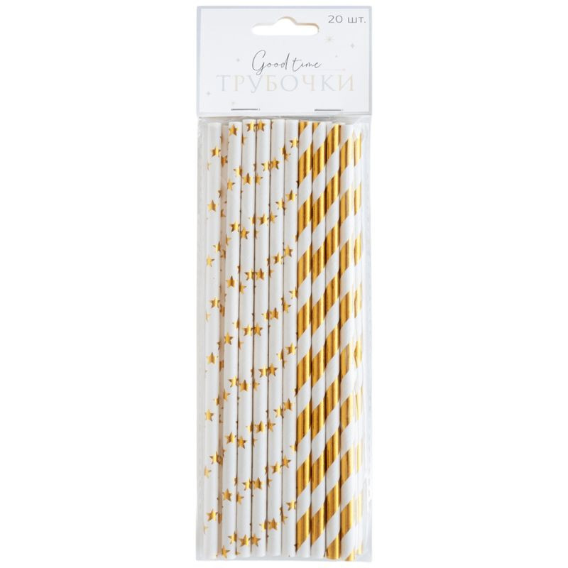 Изображение товара Трубочки для напитков 20 шт стильные и экологичные для напитков