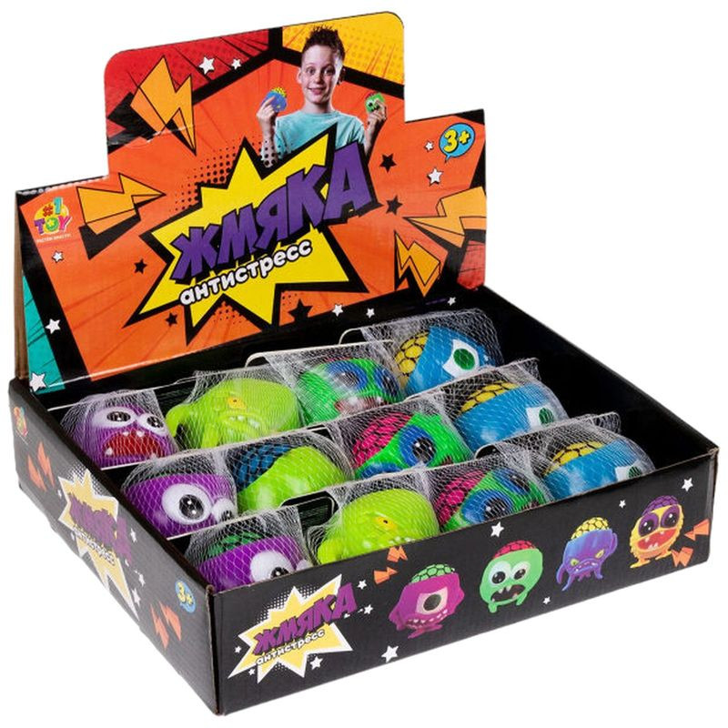Изображение товара Игрушка 1Toy Жмяка с шариками Т23435 - развивающая детская игрушка