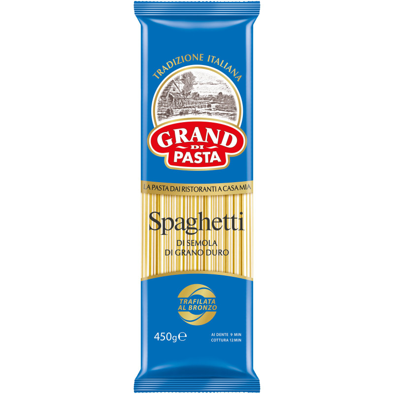 Изображение товара Макароны Grand Di Pasta Спагетти группа А высший сорт, 450г