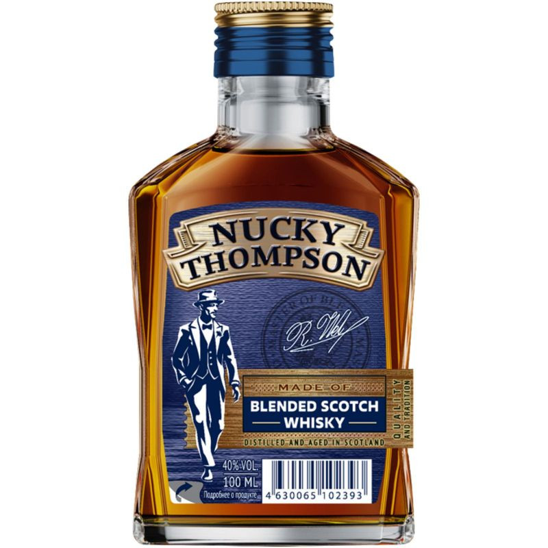 Изображение товара Купажированный виски Nucku Thompson выдержка 3 года 40% 100мл Россия