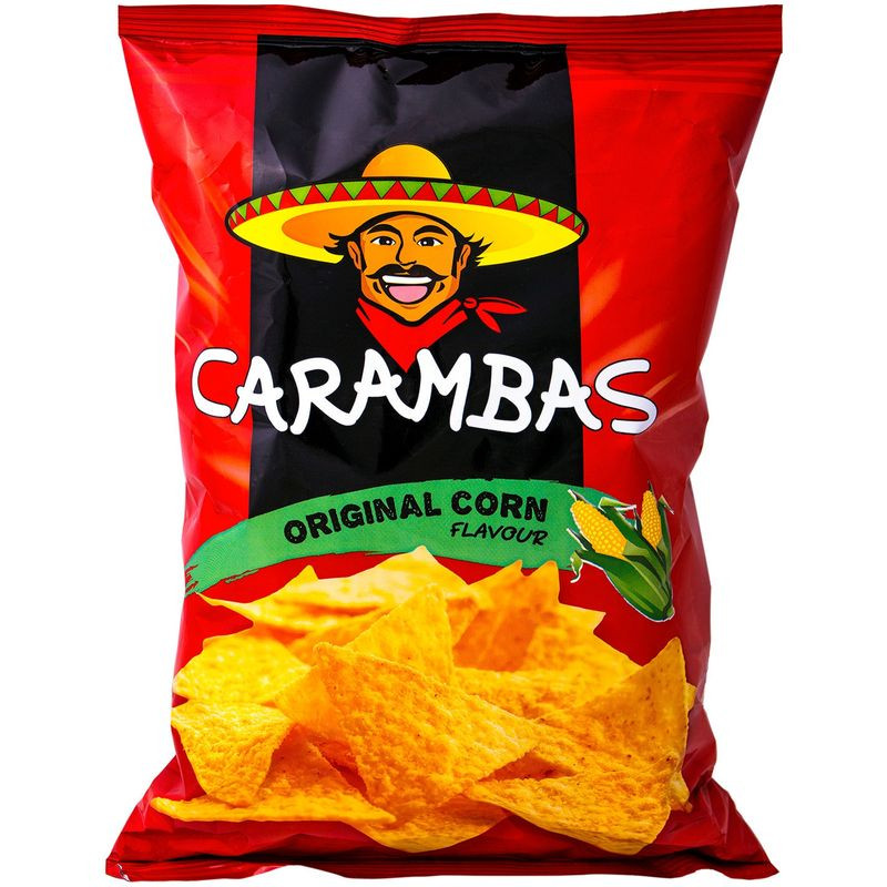 Изображение товара Кукурузные чипсы Carambas Original 150 г вкусная закуска Россия