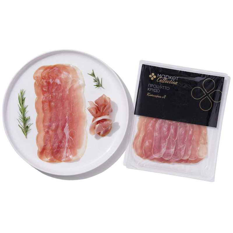 Изображение товара Прошутто Крудо из свинины сыровяленый Маркет Collection 70г натуральный деликатес