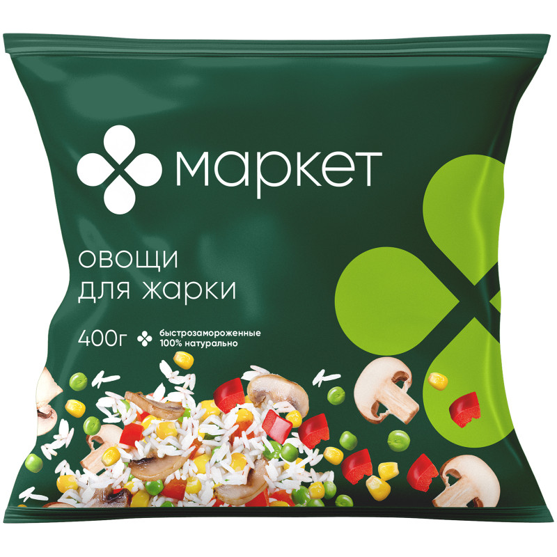 Изображение товара Смесь овощная Овощи для жарки быстрозамороженная Маркет Перекрёсток, 400г