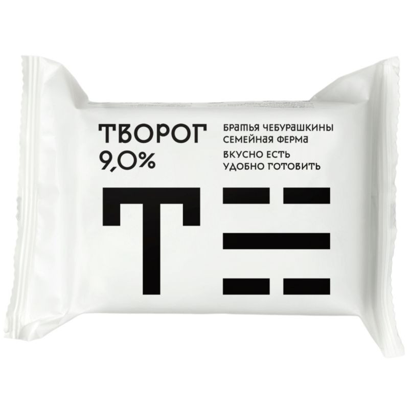 Изображение товара Творог Братья Чебурашкины 9% 200г рассыпчатый натуральный продукт