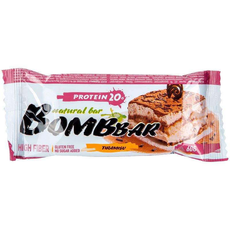 Изображение товара Батончик Bombbar со вкусом Тирамису 60 г - вкусный и питательный перекус