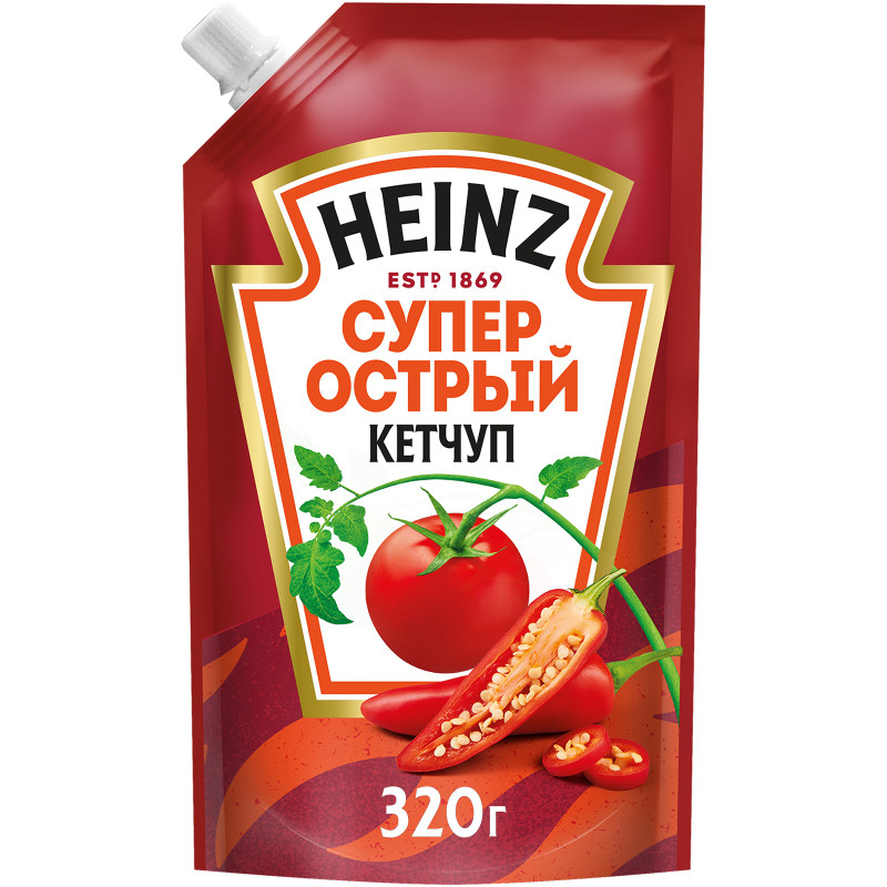 Изображение товара Кетчуп Heinz суперострый, 320г