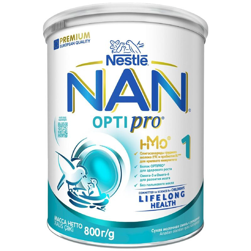 Изображение товара Детская молочная смесь Nan 1 Optipro с рождения 800г для новорожденных