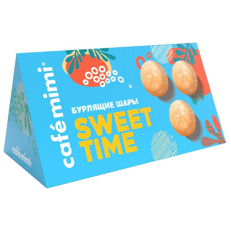 Изображение товара Подарочный набор шаров для ванны Sweet Time Cafe Mimi бурлящие ароматические 3 шт