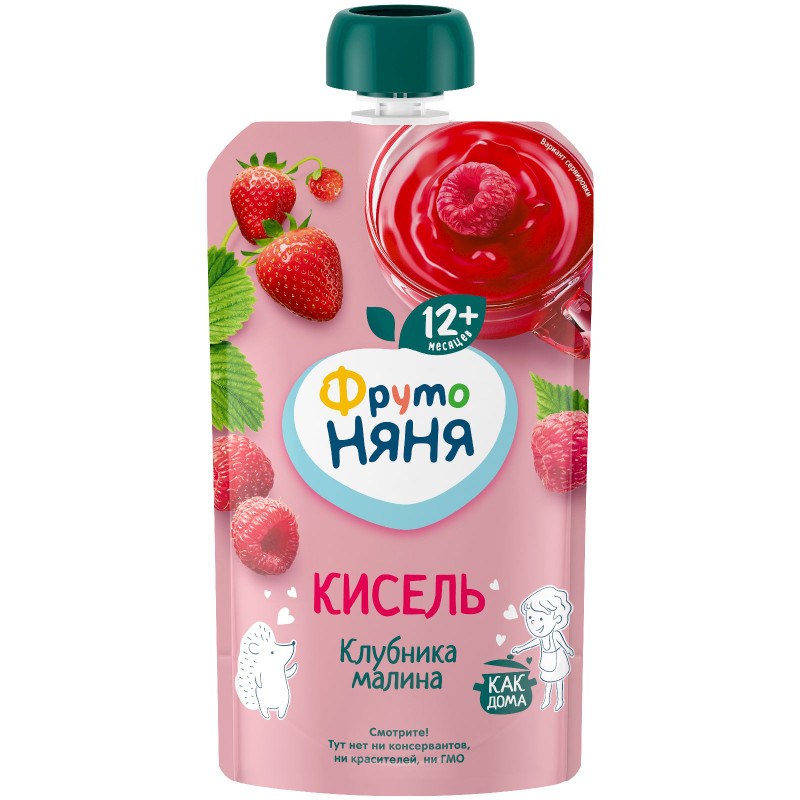 Изображение товара Кисель ФрутоНяня клубника-малина с 12 месяцев, 130г