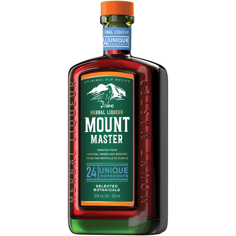 Изображение товара Десертный ликер Mount Master 35% 500 мл травяной напиток Россия