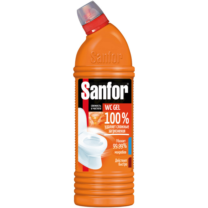 Изображение товара Средство Sanfor WC Gel Super Power санитарно-гигиеническое, 750мл