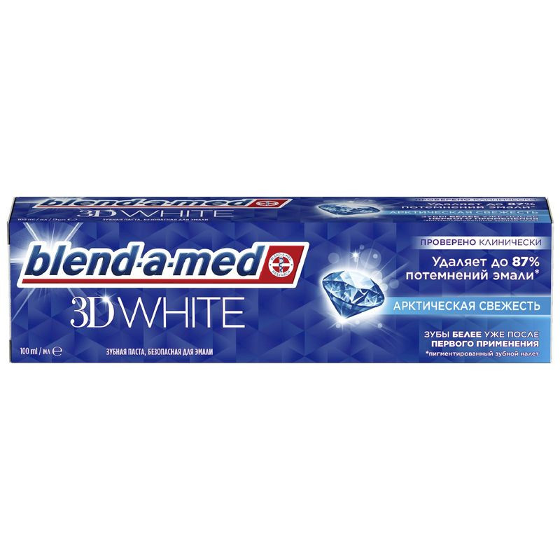 Изображение товара Зубная паста Blend-a-med 3D White Арктическая Свежесть 100мл для белизны и свежести