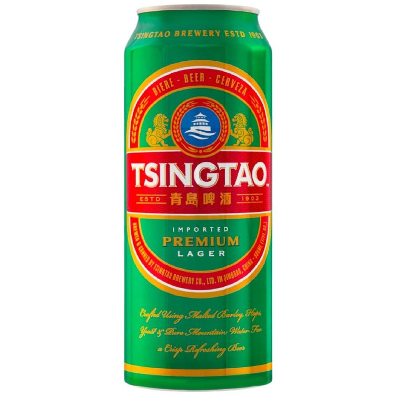 Изображение товара Пиво Tsingtao Премиум Лагер светлое фильтрованное 500мл