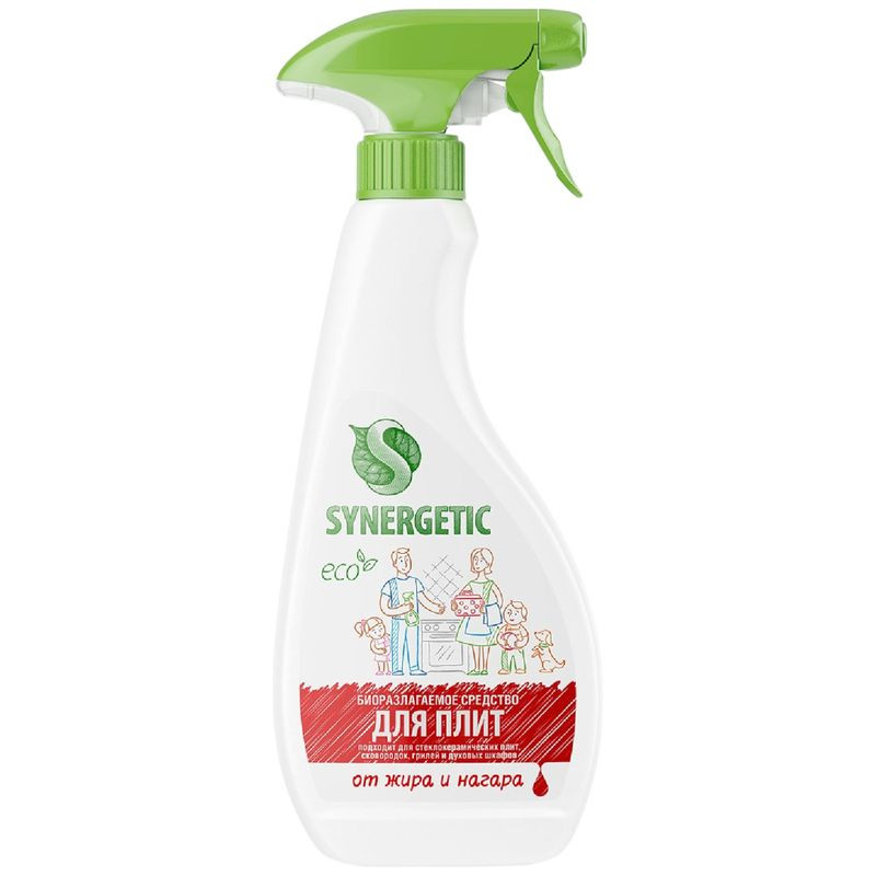 Изображение товара Средство Synergetic для кухонных плит 500мл - эффективное чистящее средство без аромата
