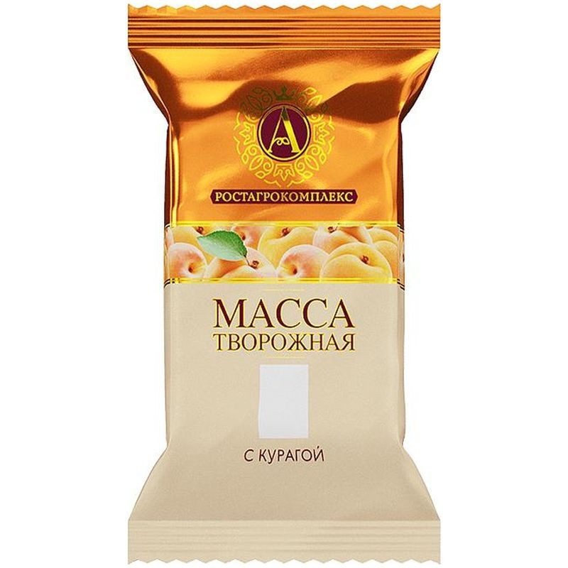Изображение товара Творожная масса А.Ростагрокомплекс с курагой 20% 180г натуральный продукт