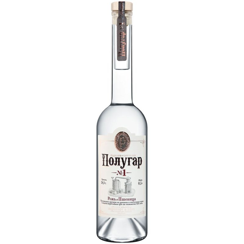 Изображение товара Полугар No1 рожь-пшеница 500мл - белорусский крепкий напиток для ценителей